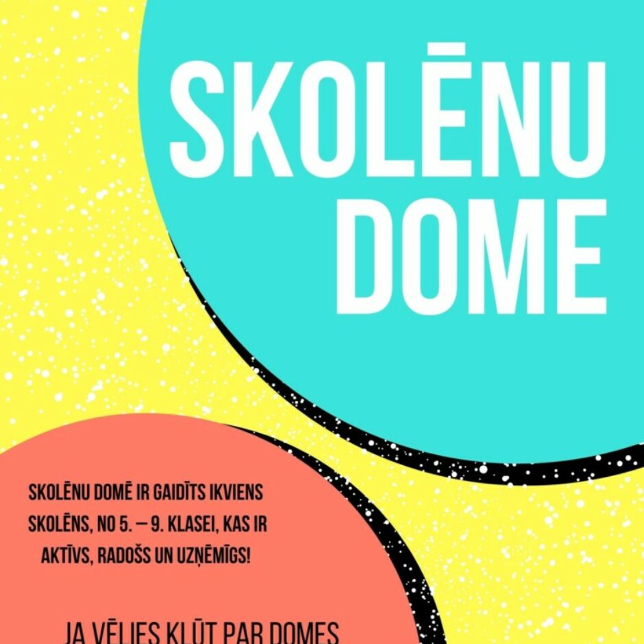 Skolēnu dome jaunā sastāva veidošana